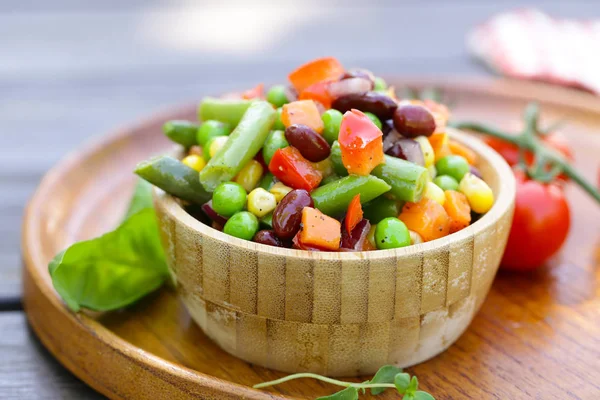 Vegetable Mix Garnish Beans Green Peas — Stock Photo, Image