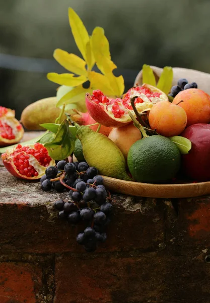 Fruits Naturels Biologiques Pour Une Alimentation Saine — Photo