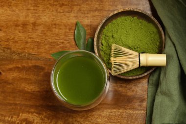 Doğal organik kibrit yeşil çay tozu