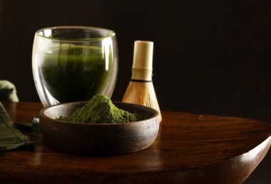 Doğal organik kibrit yeşil çay tozu