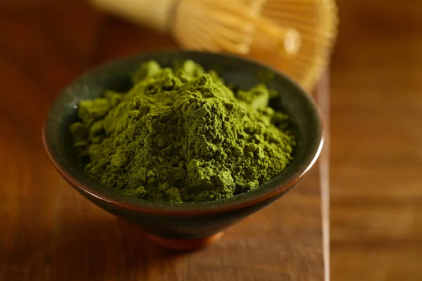 Natural Orgânico Matcha Chá Verde — Fotografia de Stock