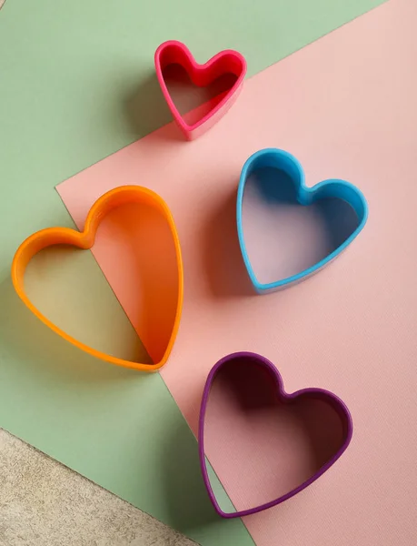 Achtergrond Voor Valentijnsdag Met Bloemen Snoep — Stockfoto