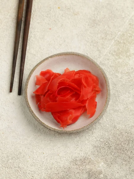 Pickled Pink Ginger Bowl — Stock Photo, Image