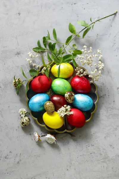 Traditional Easter Decorative Eggs Holiday — 스톡 사진