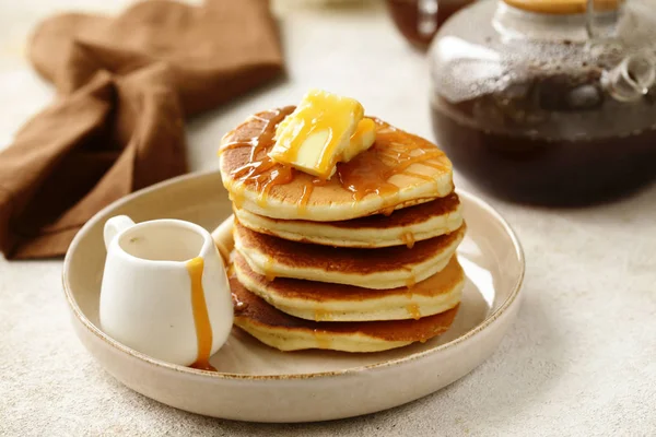 Traditional American Pancakes Breakfast — Stock Photo, Image