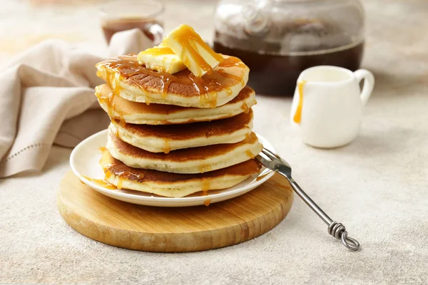 Frittelle Tradizionali Americane Colazione — Foto Stock