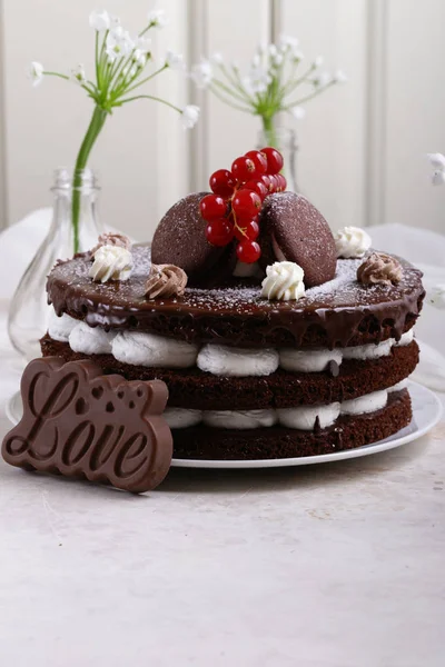 Chocolade Whoopee Pie Cake Met Botercrème — Stockfoto