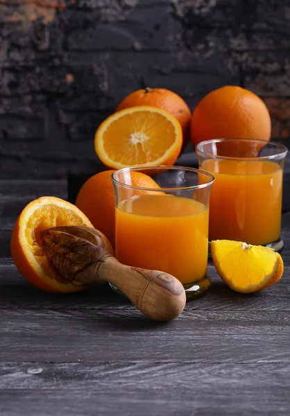 Fresh Natural Organic Oranges Juice — Stock Photo, Image