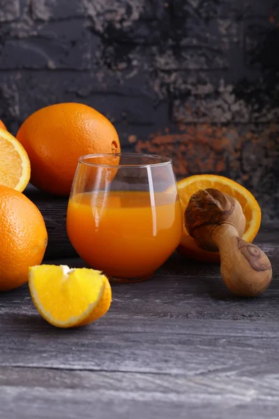 Fresh Natural Organic Oranges Juice — Stock Photo, Image