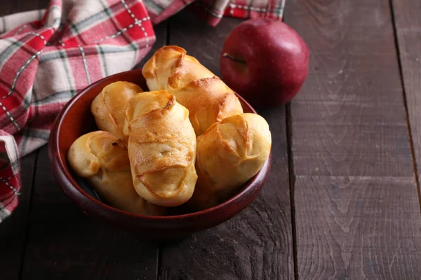 Γλυκά Ψωμάκια Γέμιση Μήλου — Φωτογραφία Αρχείου