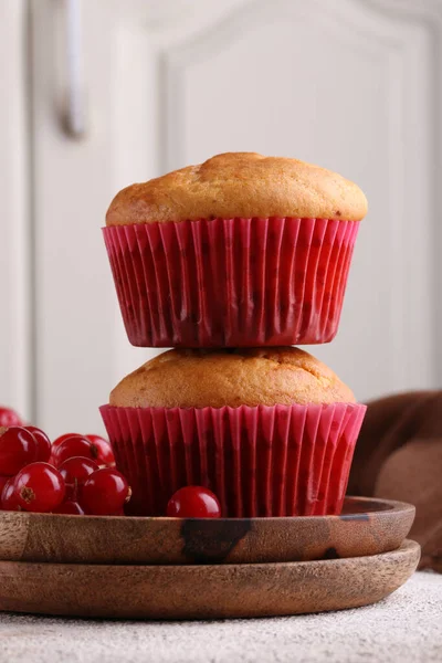 Zelfgemaakte Muffins Met Verse Bessen — Stockfoto