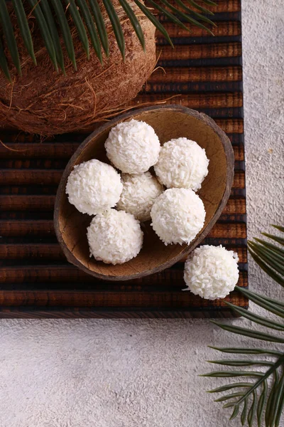 Caramelo Coco Orgánico Natural Para Postre — Foto de Stock