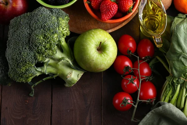 Bogyós Gyümölcsök Zöldségek Egészséges Étrendért — Stock Fotó