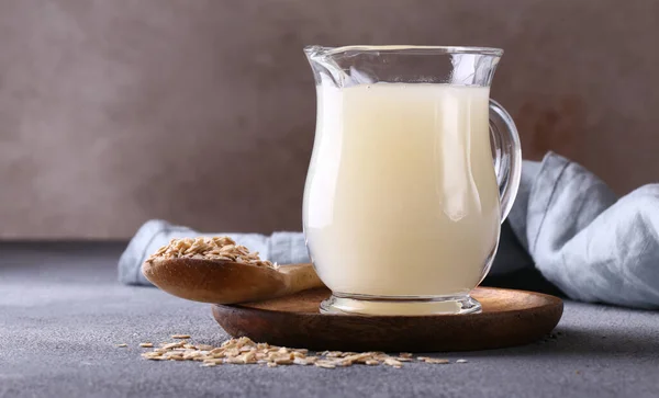 Leche Avena Ecológica Natural Alternativa —  Fotos de Stock