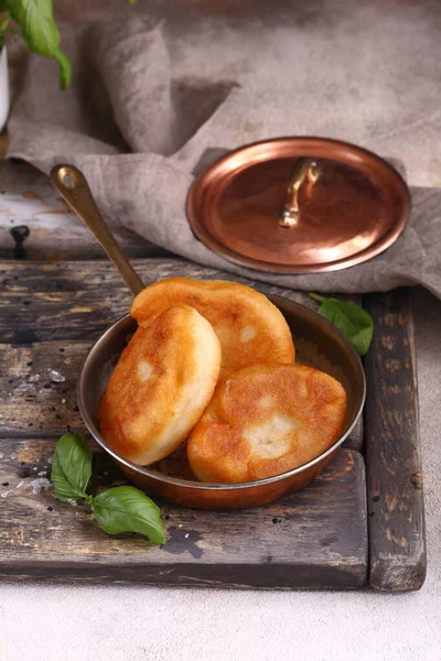 Fried Homemade Pies Potatoes — Stock Photo, Image