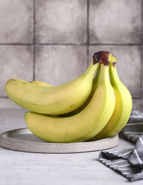 Fresh Organic Bananas Table — Stock Photo, Image