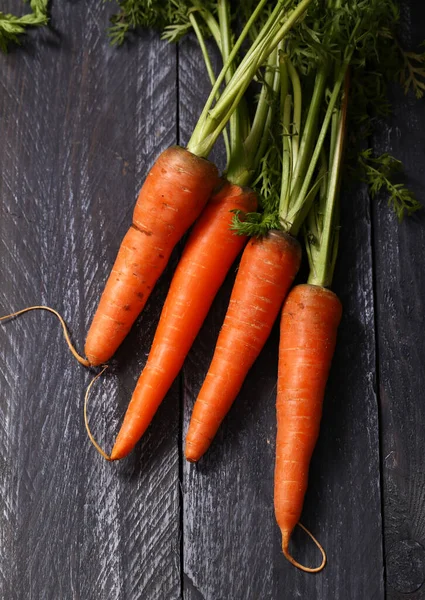 Zanahorias Orgánicas Frescas Para Una Dieta Saludable — Foto de Stock