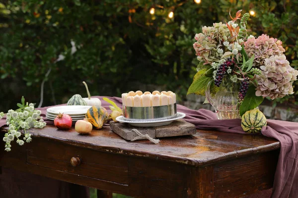 Traditional Italian Dessert Tiramisu Cake — Stock Photo, Image