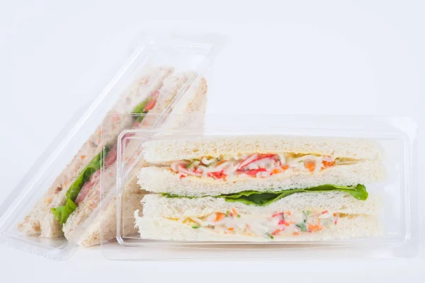 Sandwich in a plastic package