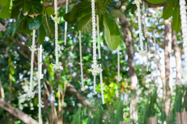 Bröllop Blomsterdekorationer Stranden Thailand — Stockfoto