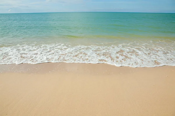 Onda Mar Praia Areia Tailândia — Fotografia de Stock