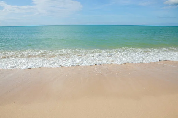 Vague Mer Sur Plage Sable Thaïlande — Photo