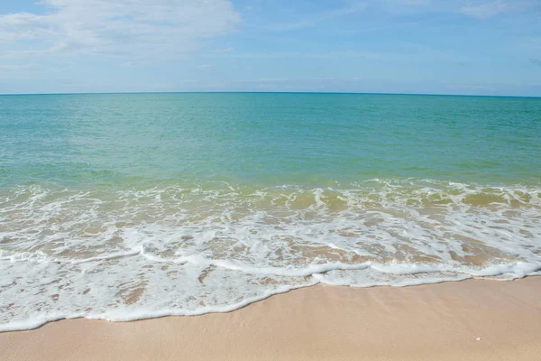 Golf Van Zee Het Zandstrand Van Thailand — Stockfoto