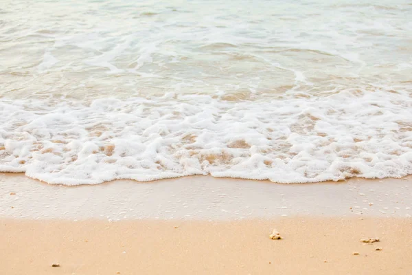 Onda Mar Praia Areia Tailândia — Fotografia de Stock