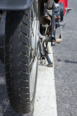 eski motosiklet lastik lastikleri