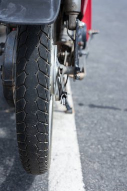 old motorcycle rubber tires clipart