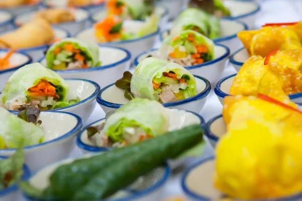 Canape set up — Stock Photo, Image