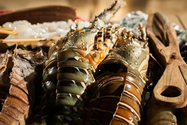 Seafood Pada Prasmanan Persiapan Untuk Makan Malam Pernikahan — Stok Foto