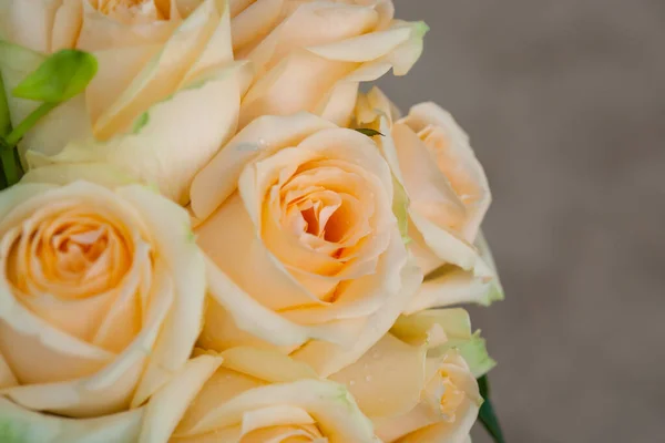 Belles Fleurs Sur Table Jour Mariage Plage — Photo