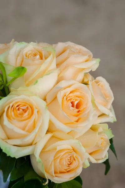 Belles Fleurs Sur Table Jour Mariage Plage — Photo