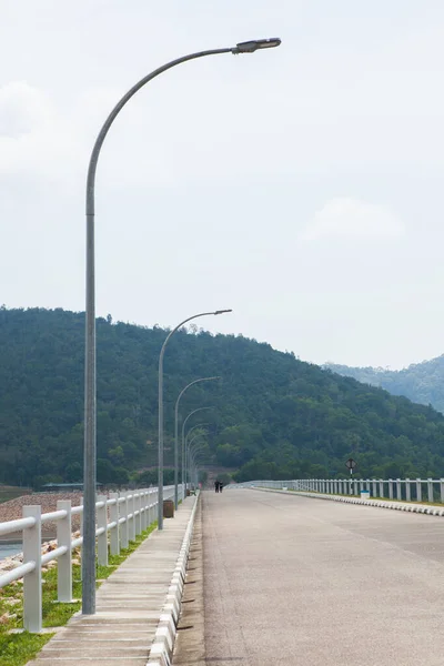 Área Circundante Presa Almacenamiento Agua Carretera Sobre Cresta Represas Penang — Foto de Stock