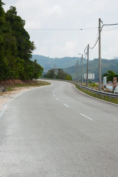 Carretera Cresta Presa Penang Malasia Presa Teluk Bahang — Foto de Stock