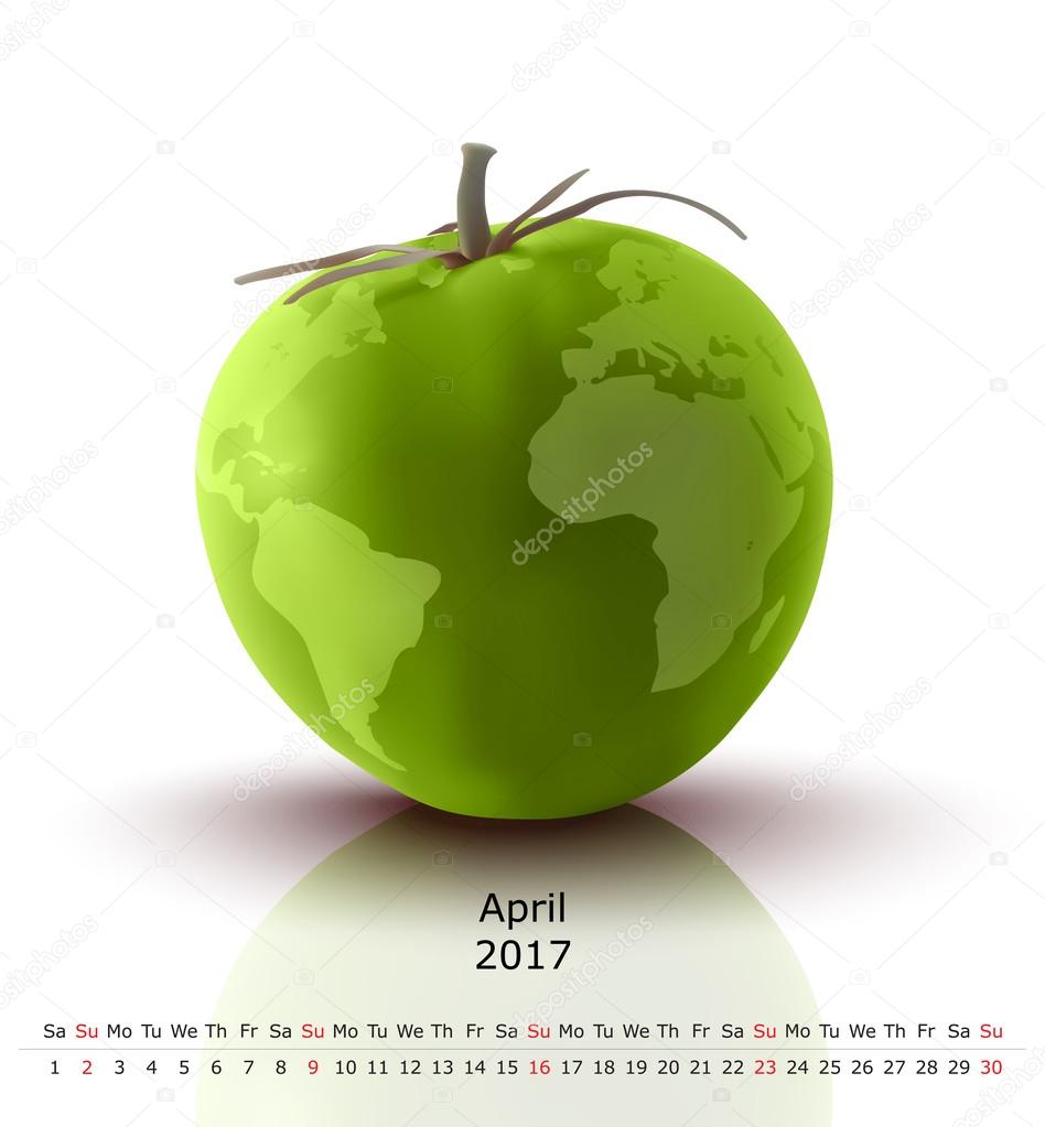 April 2017 tomato calendar