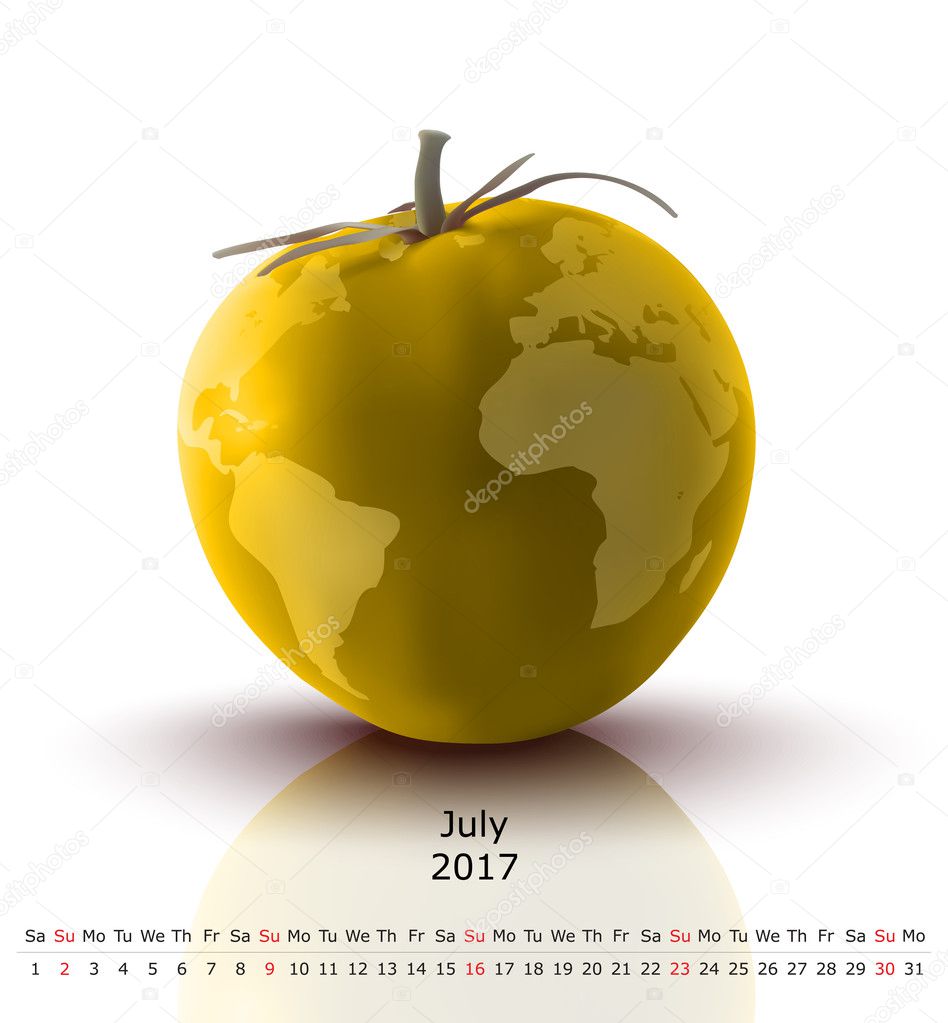 July 2017 tomato calendar
