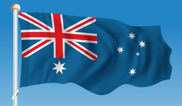 Bandera de Australia — Vector de stock