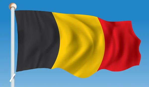 Under belgisk flagg — Stock vektor