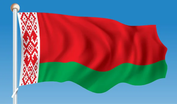 Bandera de Belarus — Vector de stock