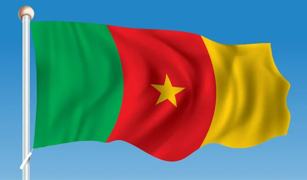 Flag of Cameroon — Stok Vektör