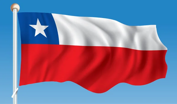 Bandera de Chile — Archivo Imágenes Vectoriales