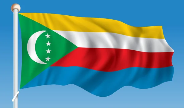 Прапор Коморських островів — стоковий вектор