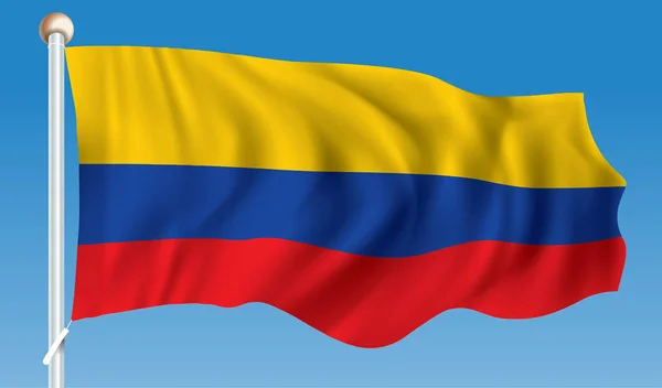 Bandera de Colombia — Vector de stock