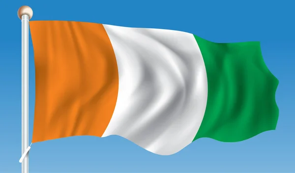 Σημαία της ακτής του Ελεφαντοστού — Διανυσματικό Αρχείο