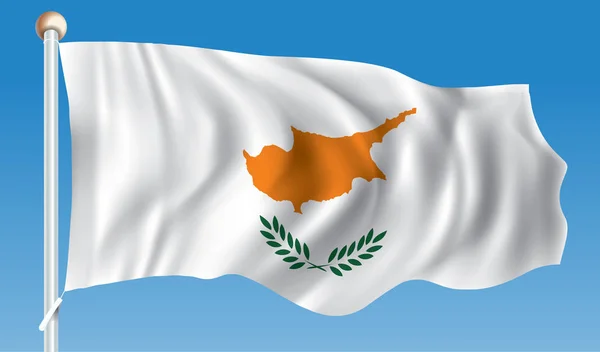 Vlag van cyprus — Stockvector