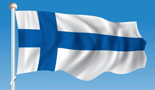 Vlag van finland — Stockvector