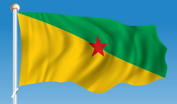 Σημαία της Γαλλικής Γουιάνας — Διανυσματικό Αρχείο