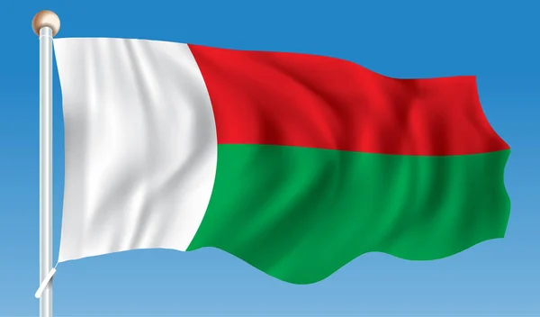 Bandeira de Madagascar —  Vetores de Stock